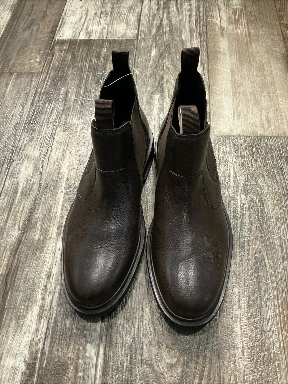 Clarks Men's Dark Brown Leather Chukka Chelsea Boots